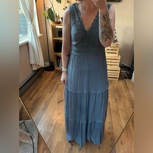 Boho style, full length dress